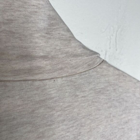 Sundance Beige Elan Turtleneck Lace Trim Blouse Long Sleeve Size Medium - Picture 12 of 13